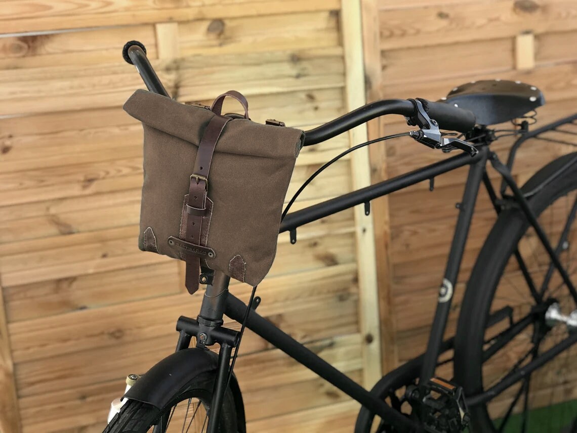 Waterproof Waxed Canvas Saddlebag Messenger Bag for Etsy