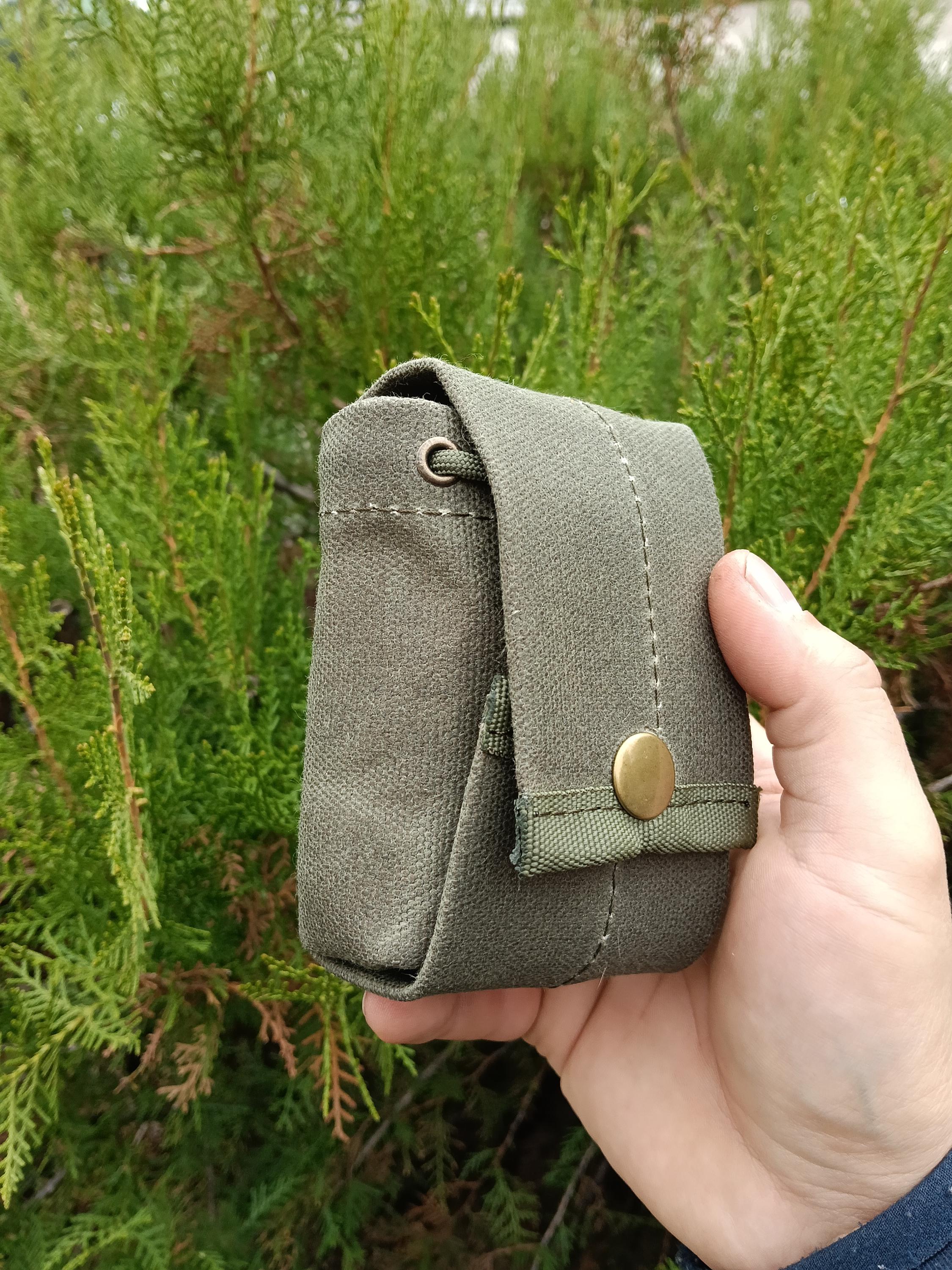 WACAR Borsa per foraggiamento, pieghevole, in tela cerata per foraggiamento, marsupio in pelle, marsupio per funghi, borsa per raccogliere la frutta, per campeggio, escursionismo, pesca, conchiglie