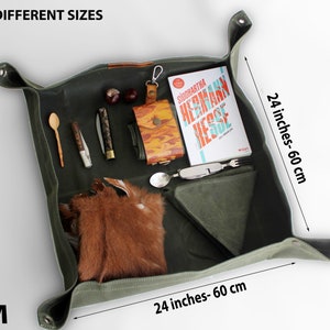 Bushcraft Utility Mat-Waxed Canvas wood carrying case, Seat Pad For walking, hiking, camping, picnic,forest  A dry place to Sit or kneel out