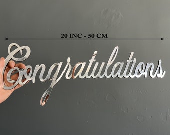 Custom Acrylic Name Sign: Mirrored Nursery & Party Decor