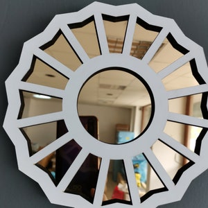 The Divine Feminine Mirror - Large Sizes Available - Handmade with Wood/Acrylic Mirror,  Gift for Her, 3D Wall Decor,Gift for girlfriend