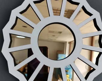 The Divine Feminine Mirror - Large Sizes Available - Handmade with Wood/Acrylic Mirror,  Gift for Her, 3D Wall Decor,Gift for girlfriend