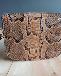 Genuine Python Leather Shoulder Bag, Handmade Snake Skin - Etsy