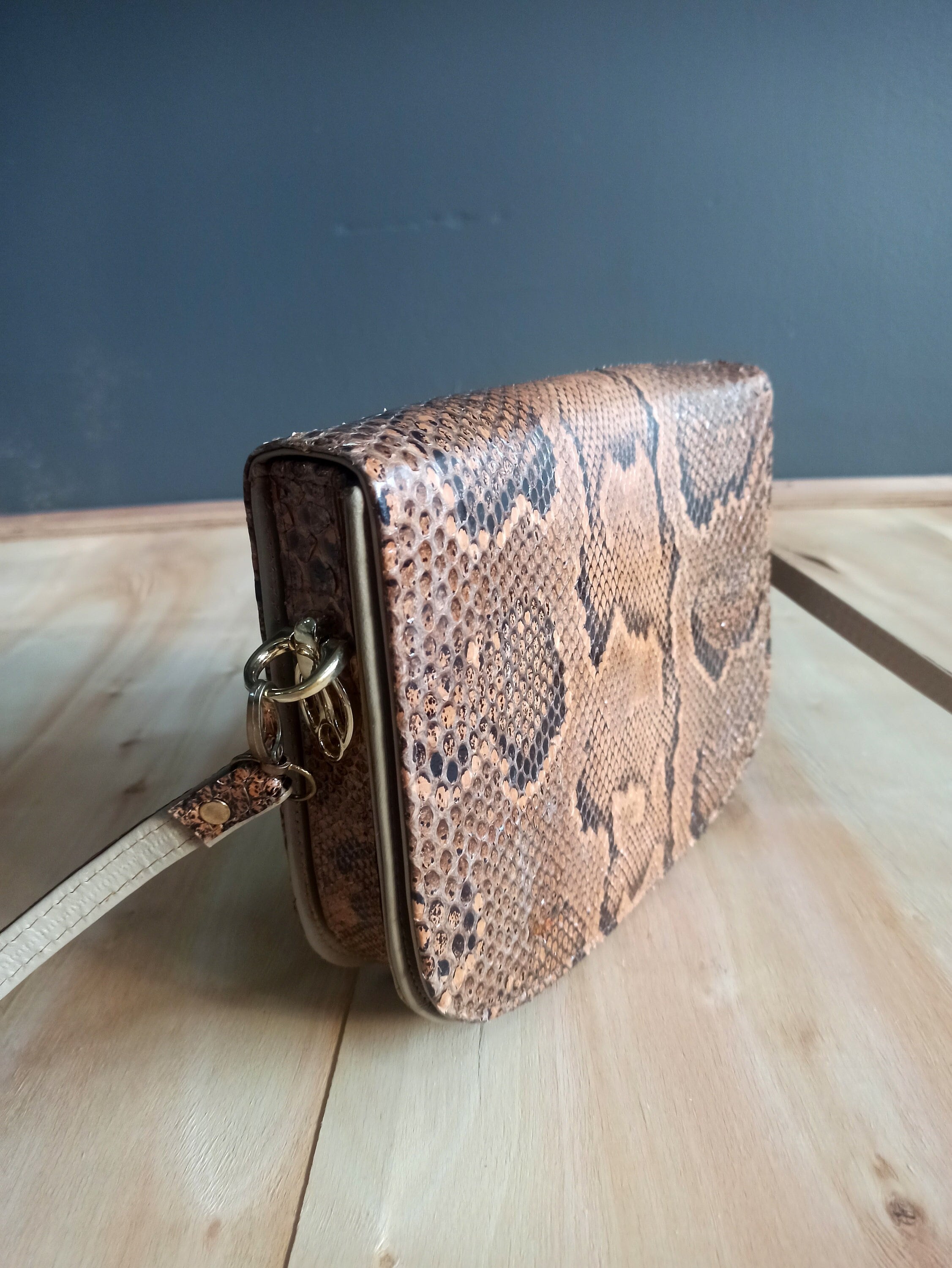 Genuine Python Snake Leather Bag, Leather Handbag, Python Leather