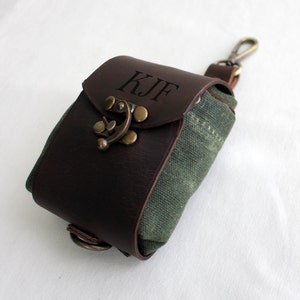 With Metal Lock Bushcraft Foraging Pouch,waterproof waxed canvas,Leather Belt Bag,Gathering,Camping,Hiking Bag,Collapsable Basket,Tool Pouch