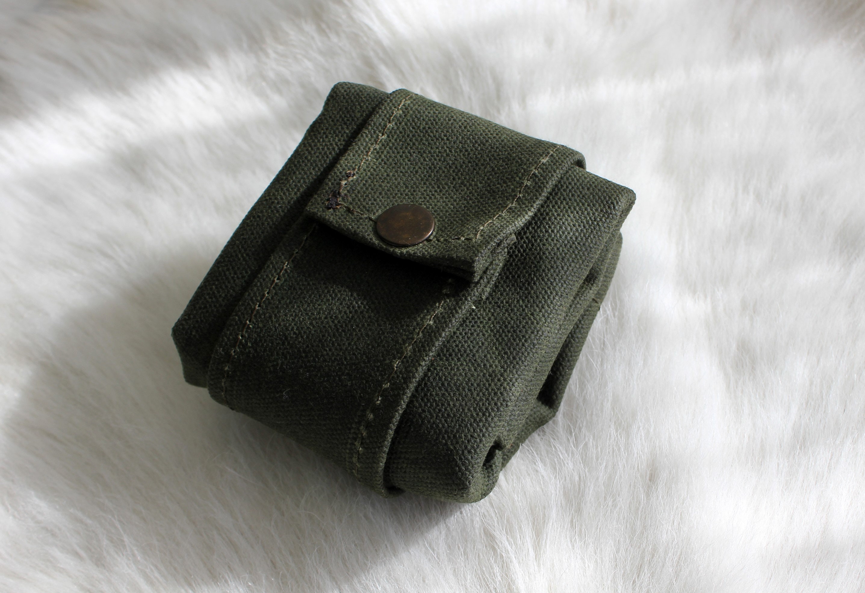 ERZU Borsa per foraggiare, in tela cerata, per funghi, regali di funghi, borsa da campeggio pieghevole, borsa da cintura impermeabile piccola borsa in pelle cerata, borsa da caccia per tesori e