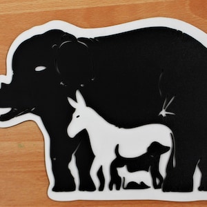 Hidden Animal nursery decor, Decoration baby room - Explore nursery wall decor girl ou boy baby shower - baby room Jungle Theme,elephant,.