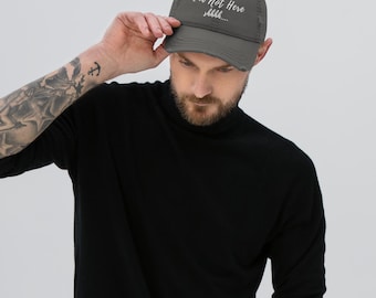 Embroidered Dad Hat | "I'm Not Here... Shhh" Distressed Cap