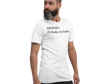 I'd Rather Be Reading Shirt | Book Lover Tee | Bibliophile Apparel