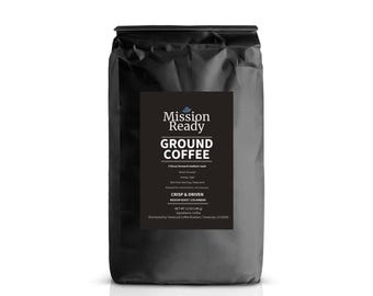 Mission Ready Ground Coffee | Bold Dark Roast, Colombian Bean