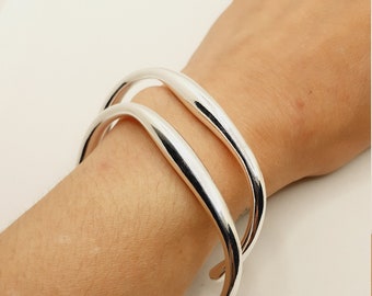 Bracelet Jonc En Argent Massif 925 – Pur Et Poinçonné, Occasion En Excellent état