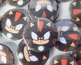 Shadow the Hedgehog Button Badge [Sonic Character Kawaii Cute Button Badge]