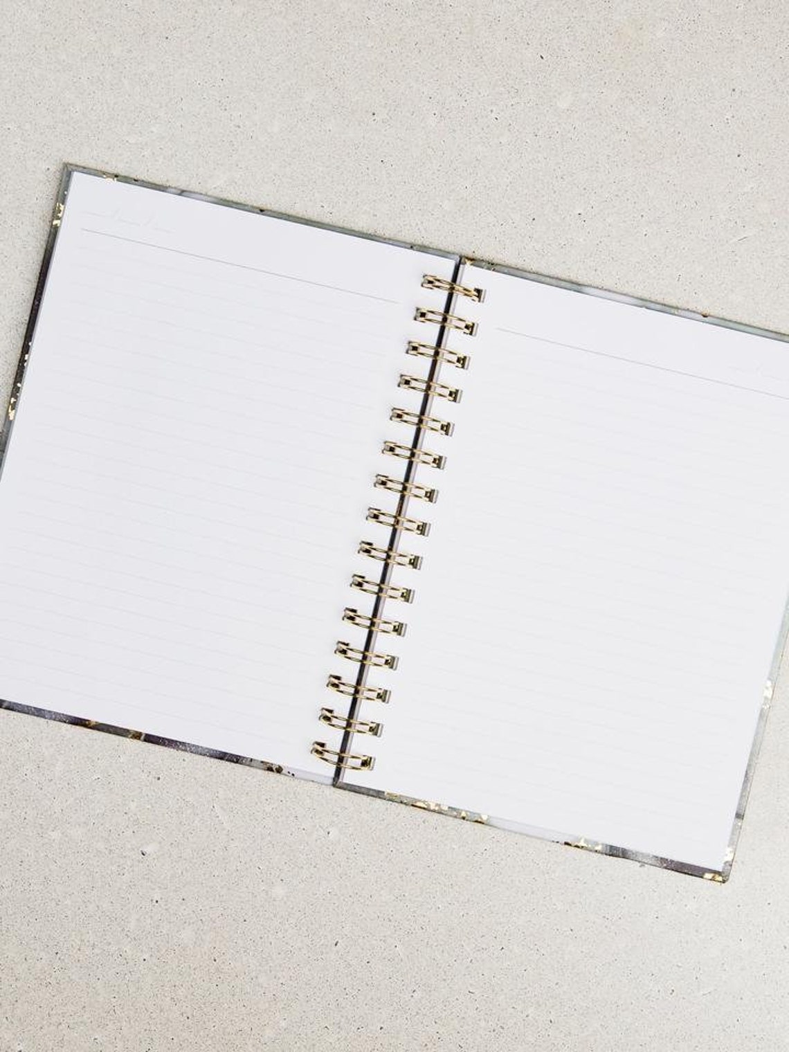 Marble Gold Foil Spiral Lined Journal Notebook Planner Etsy