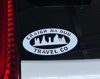 Craigh Na Dun Travel Co Outlander Funny Decal for Car or Laptop; Outlandish decal; Travel through the Stones; Claire Randall Fraser