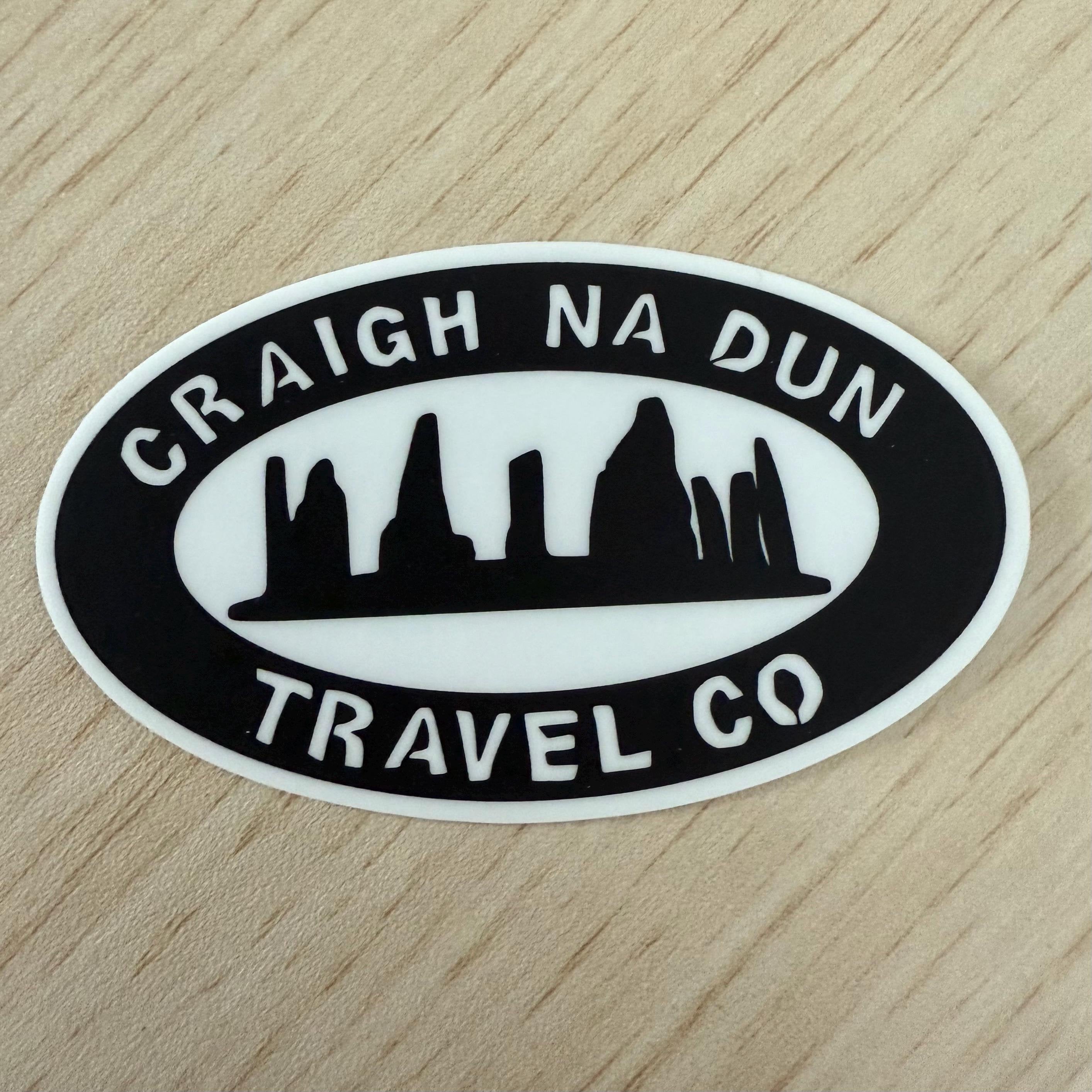 NEW & IMPROVED Outlander Craigh Na Dun Travel Co Waterproof Vinyl Stickers for Notebooks, Laptop, Jamie Fraser, Sassenach, Droughtlander