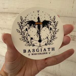 Fourth Wing Basgiath War College Tairn Andarna Vinyl Stickers for Notebooks, Yeti, Stanley, Laptop, sticker