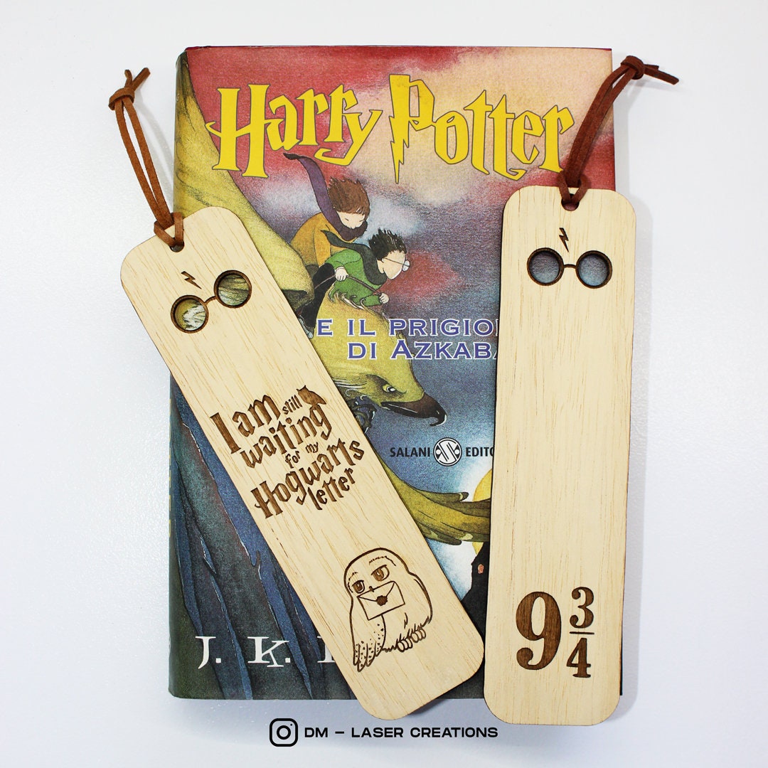 Onbemand het spoor Achtervoegsel Harry Potter Wooden Bookmark Personalized Gift for Kids - Etsy