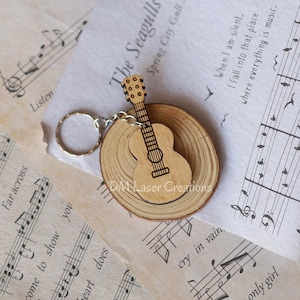 Portachiavi Chitarra Elettrica Rossa - In Zinco Per Appassionati Di Musica E Rock - Foto 6