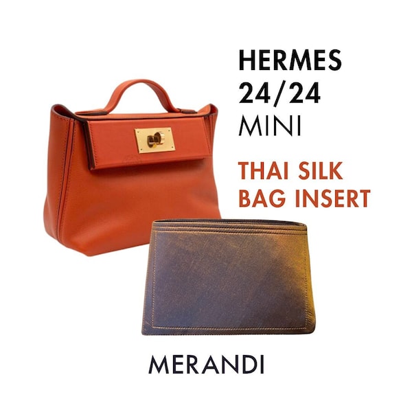MERANDI Bag Insert for 24/24 - Customisable from Premium Thai Silk