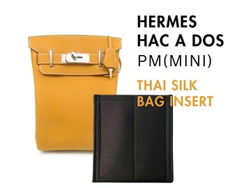 Organizador personalizável em seda tailandesa para bolsa Hermes Hac a Dos PM