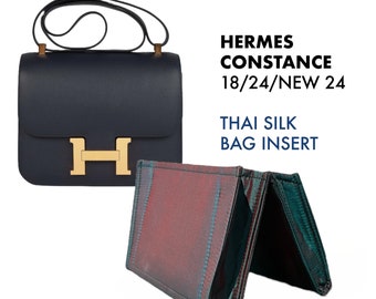 Organizador personalizado em seda tailandesa premium para bolsa Hermes Constance