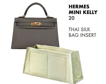 Bolsa interna de seda tailandesa para Hermes Mini Kelly 20