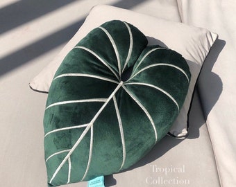 monstera pillow