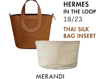 MERANDI Bag Insert for In The Loop - Customisable from Premium Thai Silk