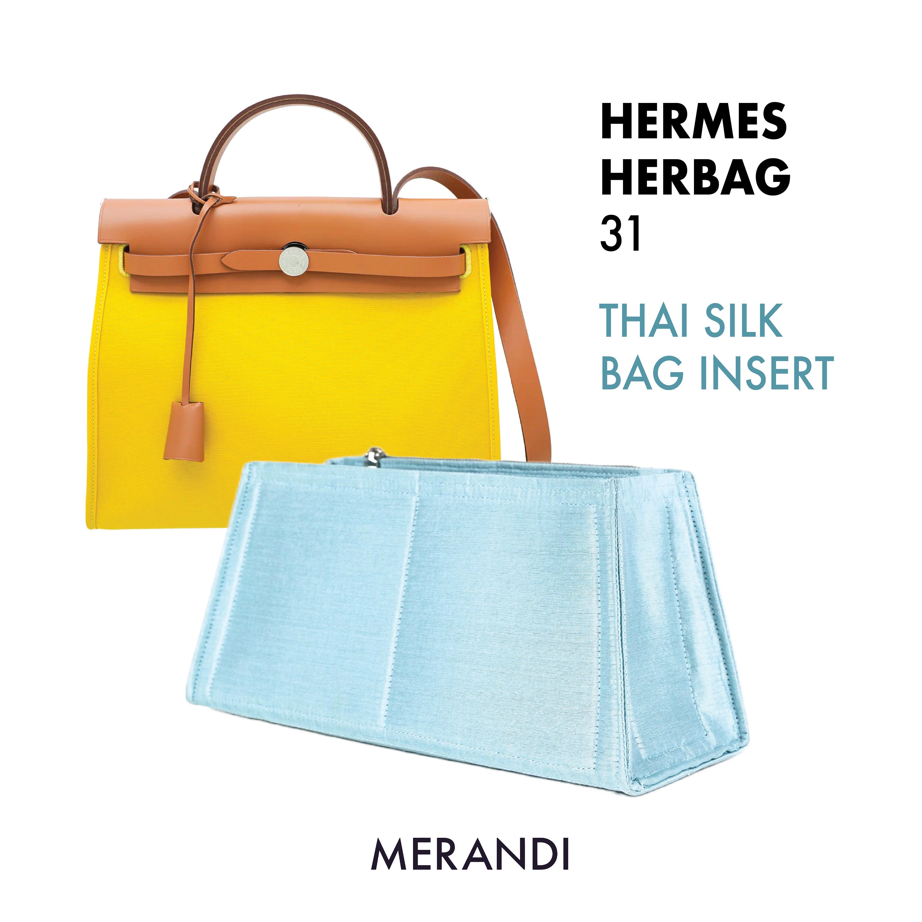 DGAZ Silk Purse Organizer Insert For Hermes Herbag 31/39/50 Bags, Luxu