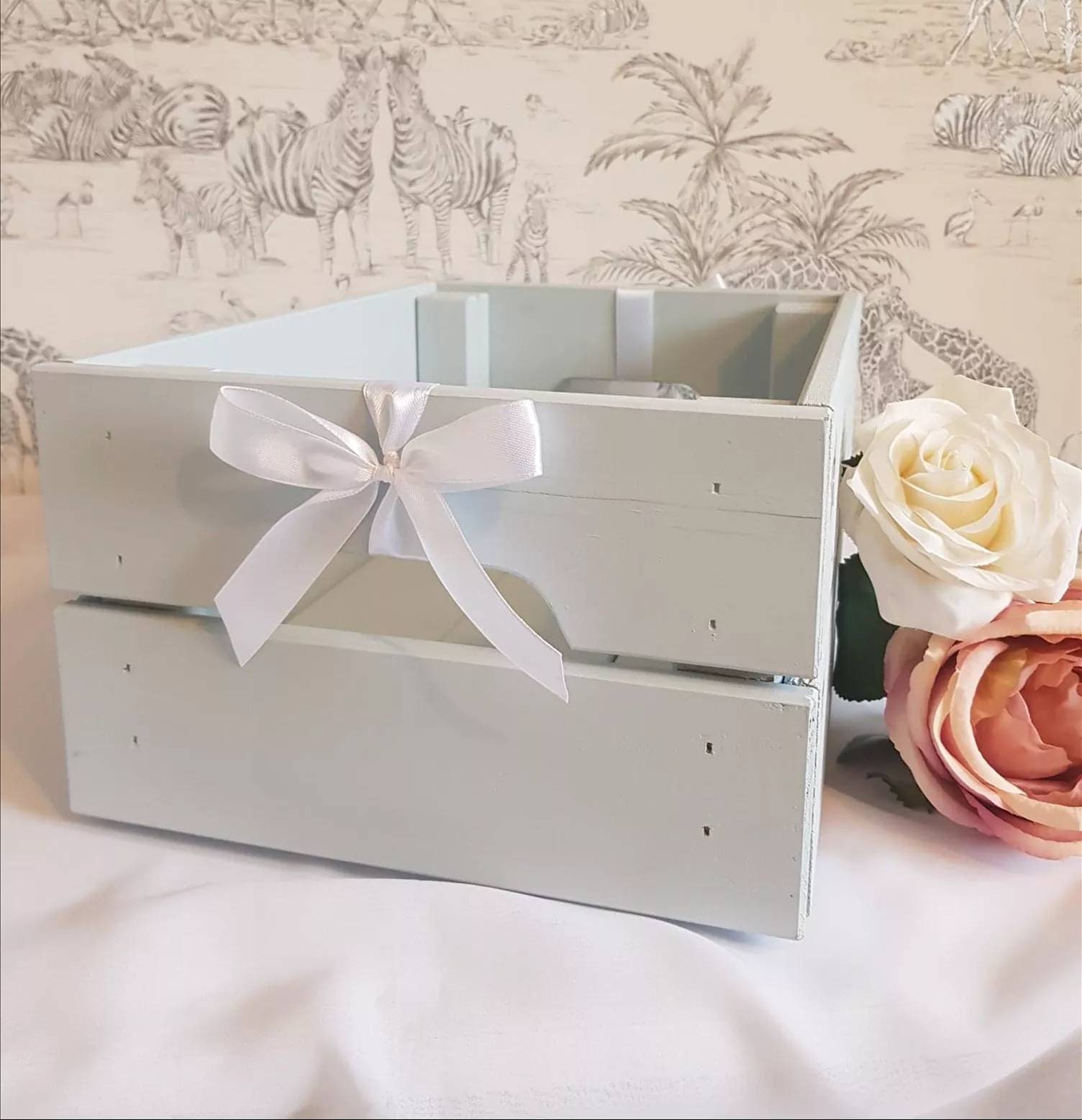 Personalised Baby Crate Wooden Crate Baby Gift New Baby Etsy