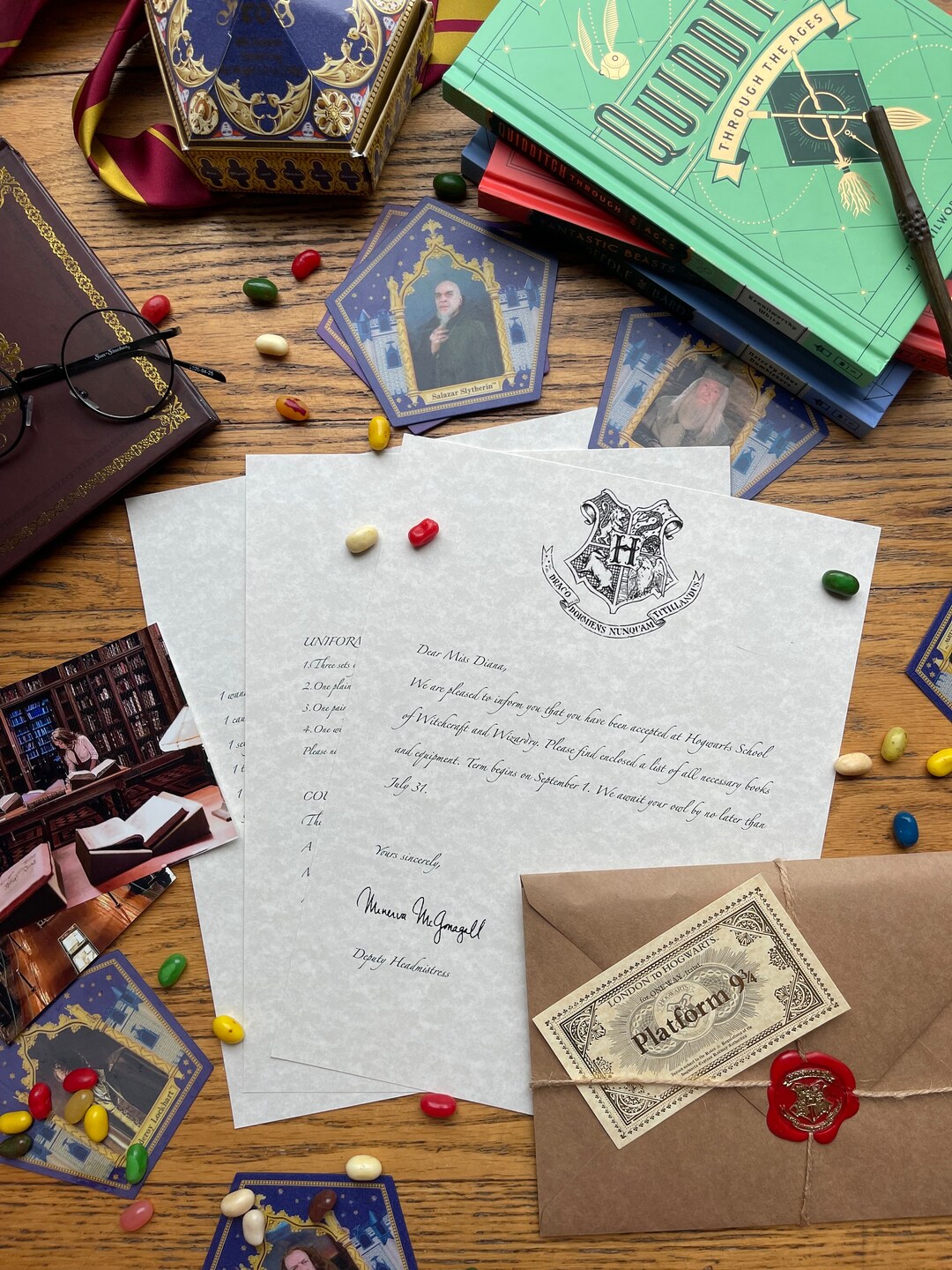Customized Hogwarts Acceptance Letter - Etsy