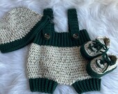 Baby Boy Romper, Hat and Shoes