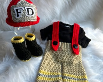 Baby Costume - Outfit - Fireman Outfit