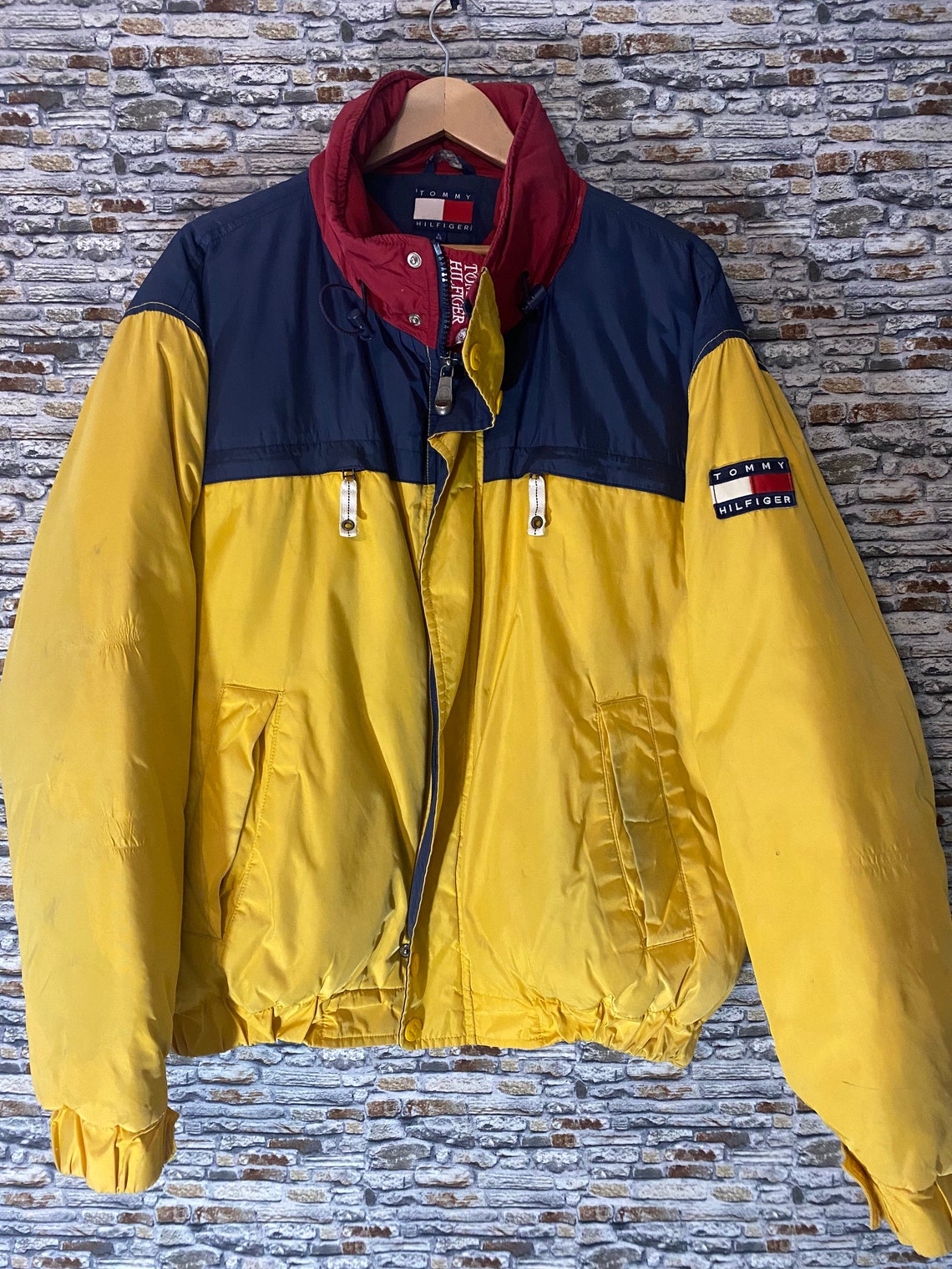 90s Tommy Hilfiger winter coat L Etsy
