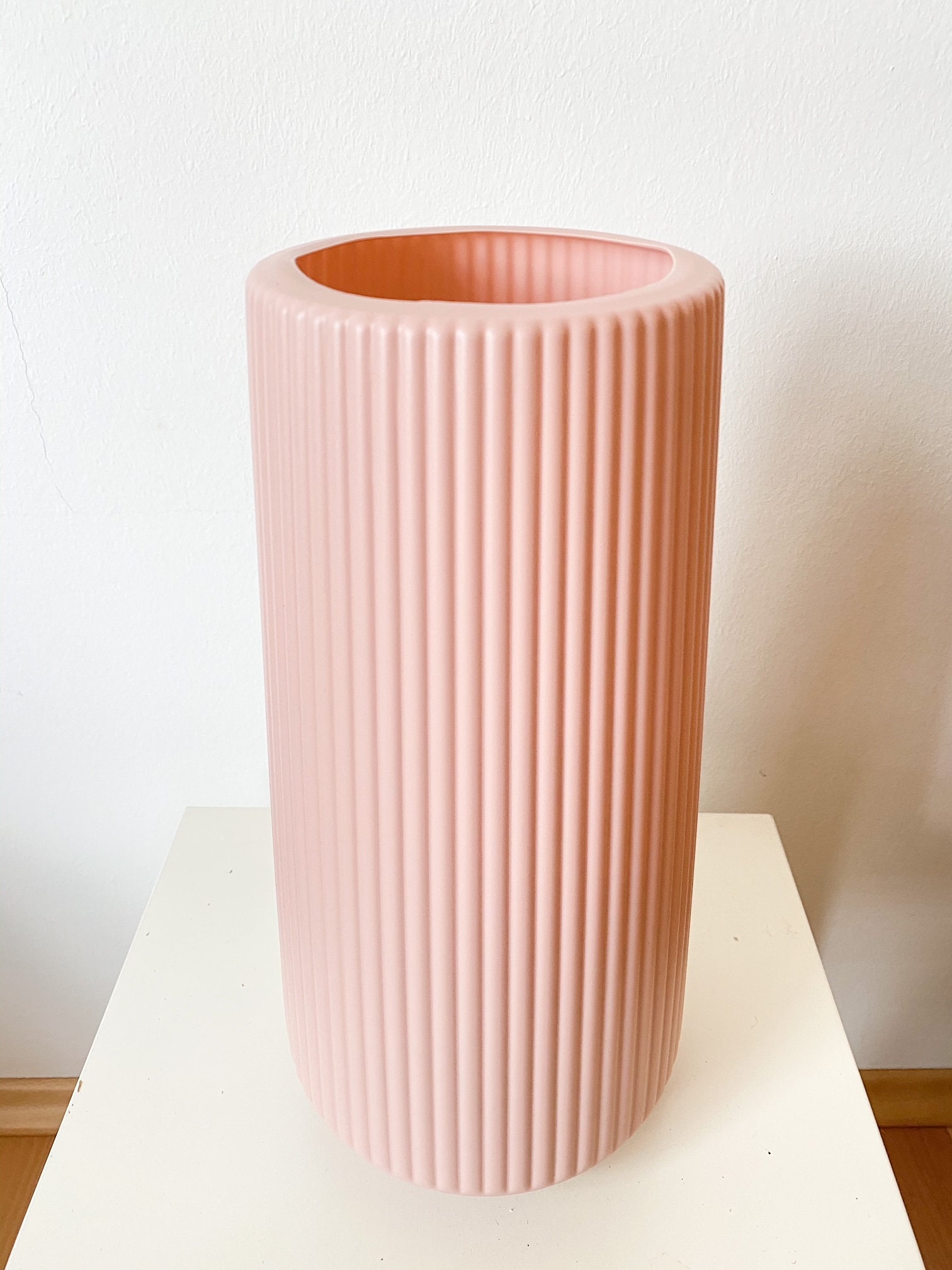 Dried Flower Vase Plastic Floor Vase Nordic Scandi Etsy