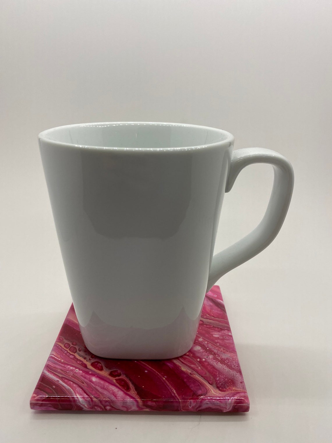 Handmade Coaster Set Pretty in Pink Etsy