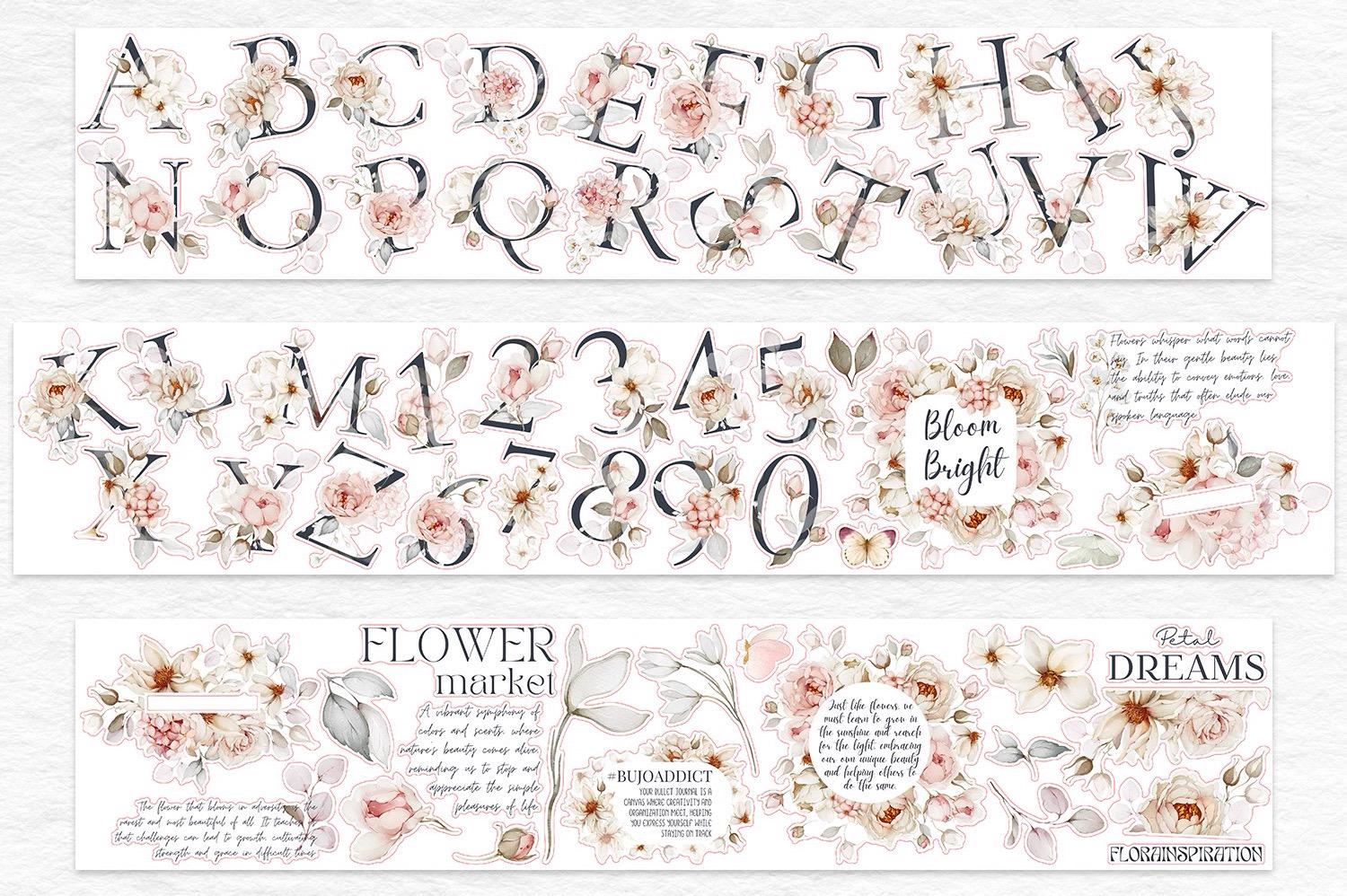WT Rose Scripts | One Loop Sample or Roll Kiss-cut PET Tape