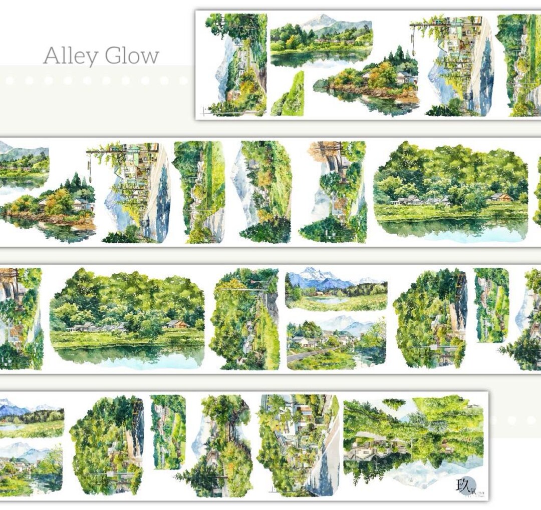One Sticker Examples Chuyoo Alley Glow | One Loop Sample or Roll PET Tape | Street Stickers ...