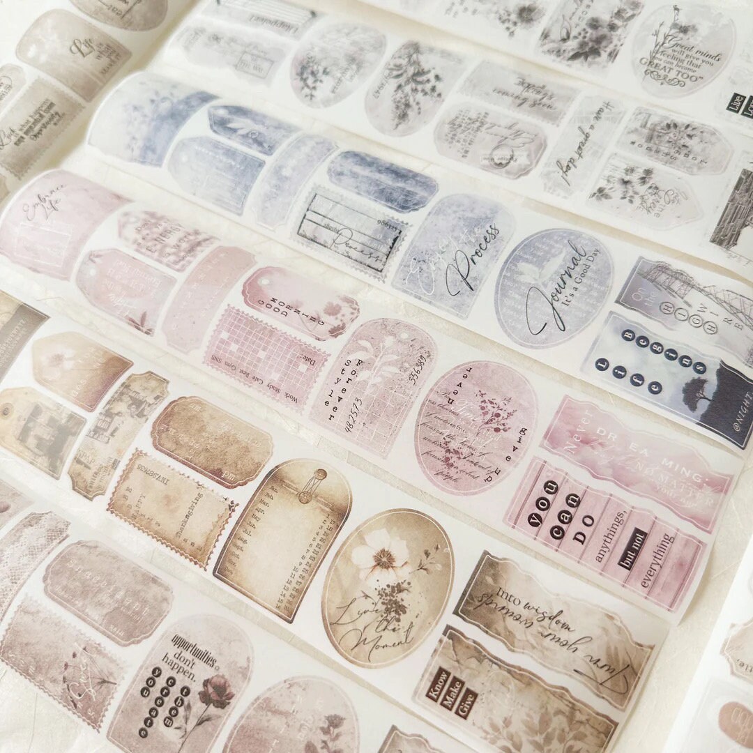 Journal Pages to Be Continuous Die Cut Washi | One Loop Sample(200cm ...