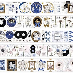 MLStd Music Festival | One Loop Sample PET Tape | Flower stickers, Junk Journal supplies, planner sticker, Scrapbooking