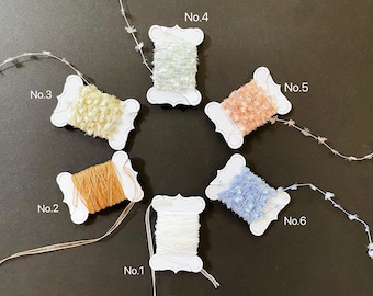 Avril Yarn Samples (Group4) for junk journals, gift wrapping, craft yarn, art journal, mixed media, 3m length, Twine, Scrapbooking Supply