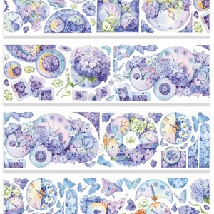 ZX Summer Season | One Loop Sample PET Tape | Flower Stickers, Junk Journal supplies, planner sticker, Scrapbooking