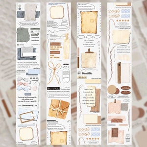 AyuH The Paper Set | One Loop Sample Washi Tape | Paper Stickers, Junk Journal supplies, planner sticker, Scrapbooking Supplies