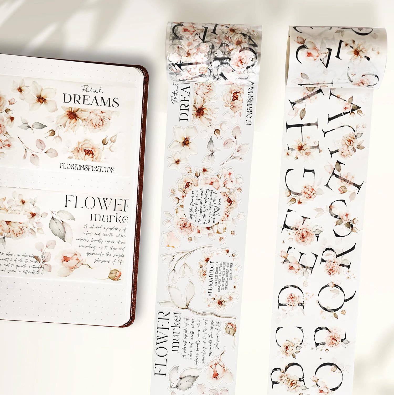 WT Rose Scripts | One Loop Sample or Roll Kiss-cut PET Tape 