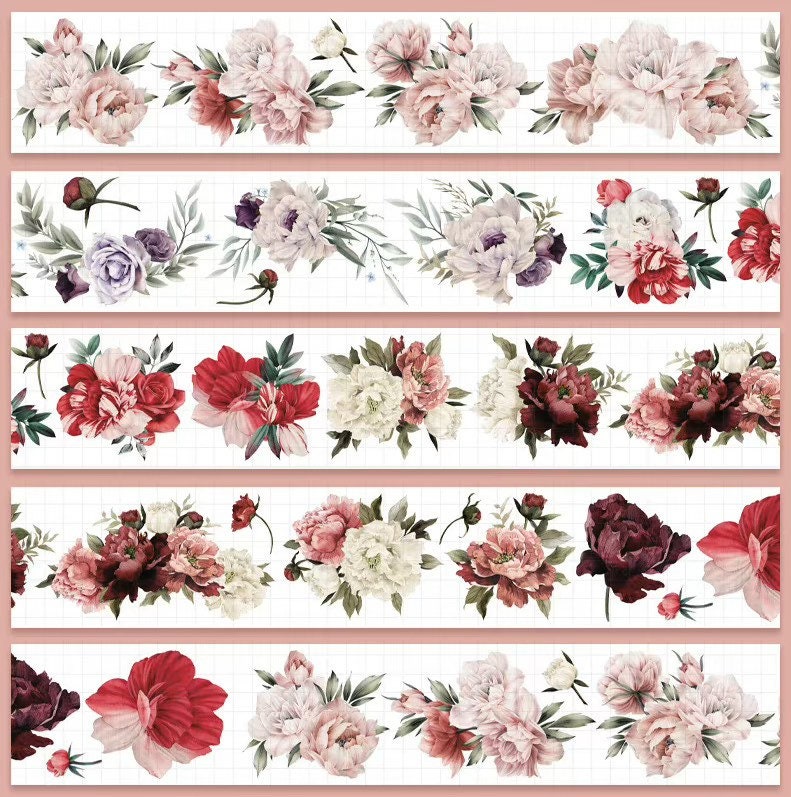 Flower washi stickers sheet - Flower stickers – My Sweet Paper Card