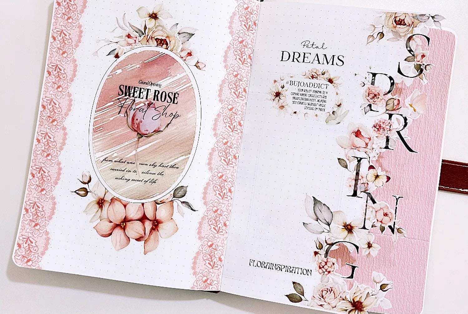 WT Rose Scripts | One Loop Sample or Roll Kiss-cut PET Tape