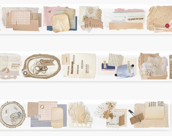 BackInStock Asteroid B610 Paper Poems: TBC  | One Loop Sample/Roll PET Tape | Paper sticker, JunkJournalSupplies, PlannerSticker, Scrapbook