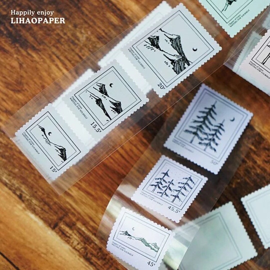 Lihaopaper No.33 Forest Postmark | One Loop Sample or Roll PET Tape ...