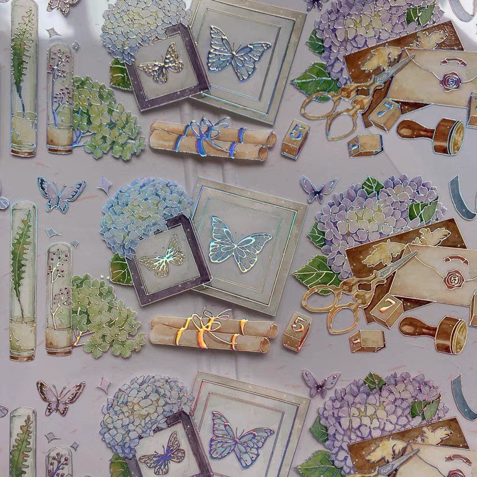 Hydrangea Sampling Suib Studio Hydrangea One Loop Sample PET Tape Flower - Etsy