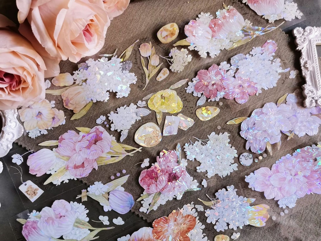 Loop One Sticker Lyjstd Tulip | One Loop Sample or Roll PET Tape | Flower Stickers, Junk ...